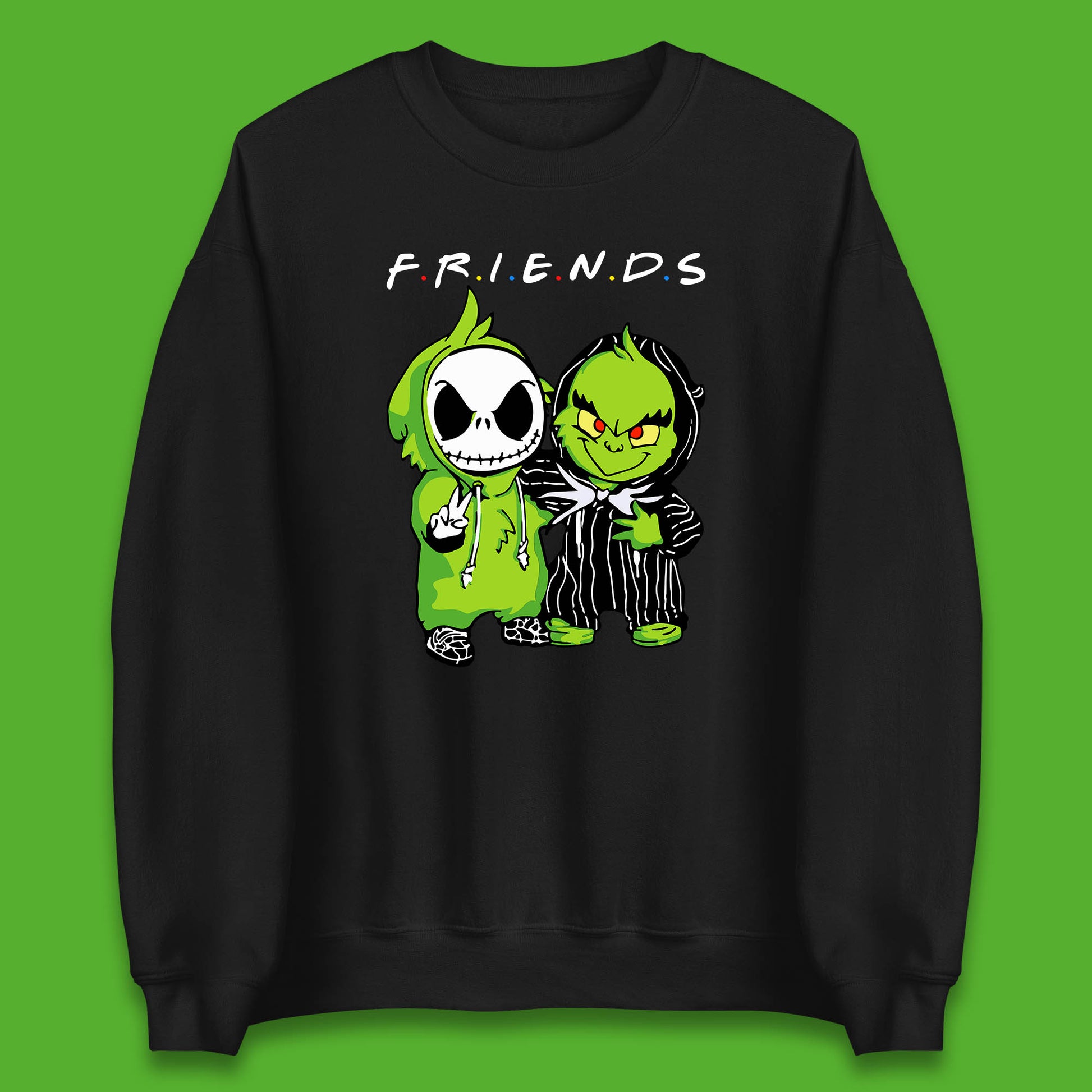 grinch and jack skellington sweatshirt