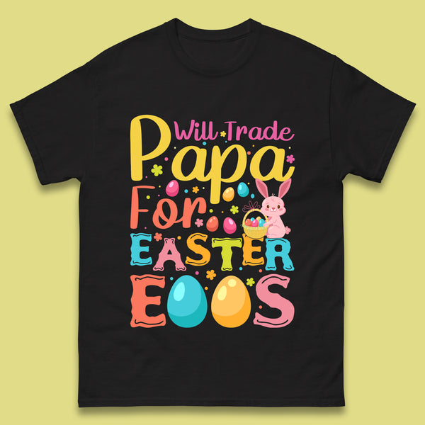 Papa For Easter Eggs Mens T-Shirt