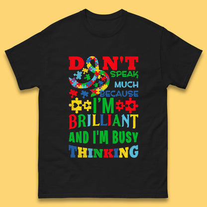 Autism Busy Thinking Mens T-Shirt