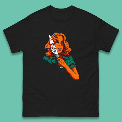 Laurie Halloween Take A Knife Michael Myers Halloween Horror Movie Character Mens Tee Top