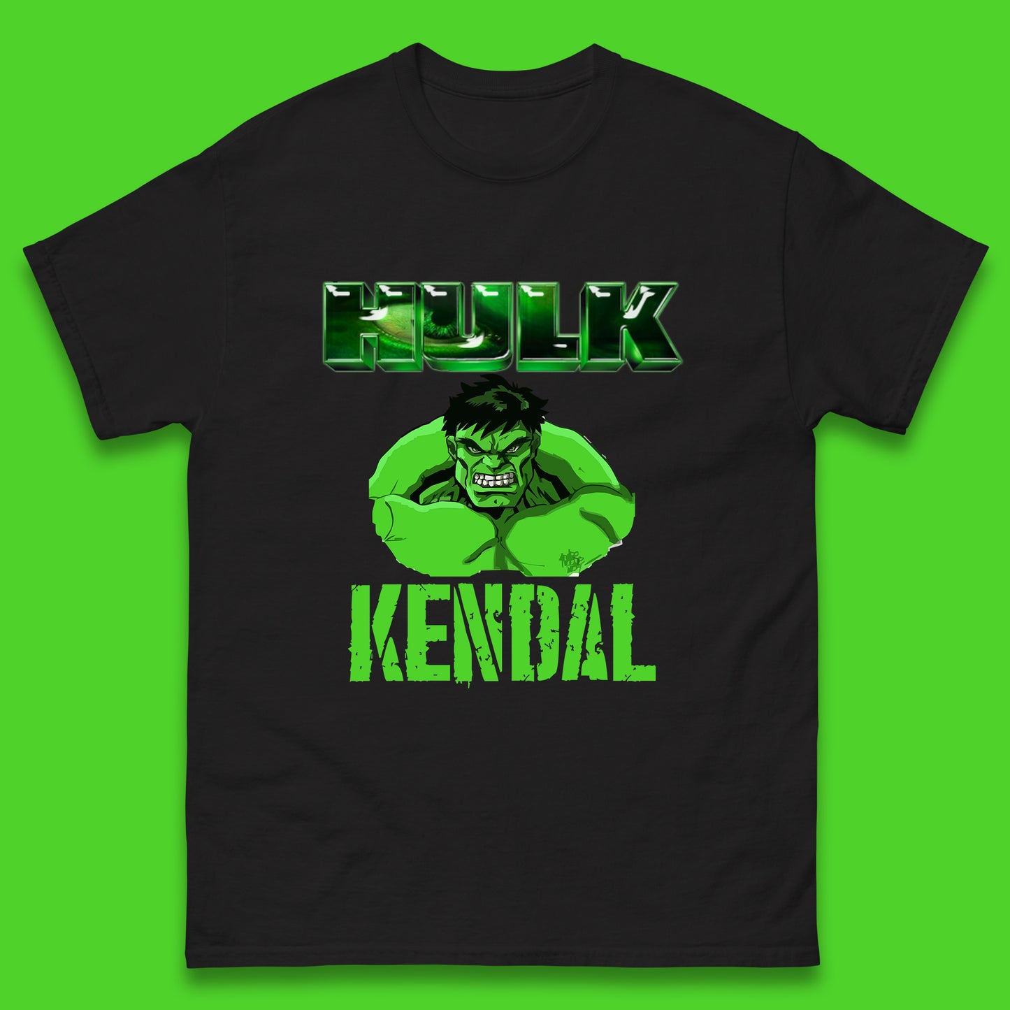 Personalised Hulk Your Name Marvel’s The Incredible Hulk  Marvel Avengers Hulk Giant Man Angry Hulk Superhero Mens Tee Top