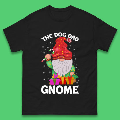 the dog dad gnome christmas t shirt
