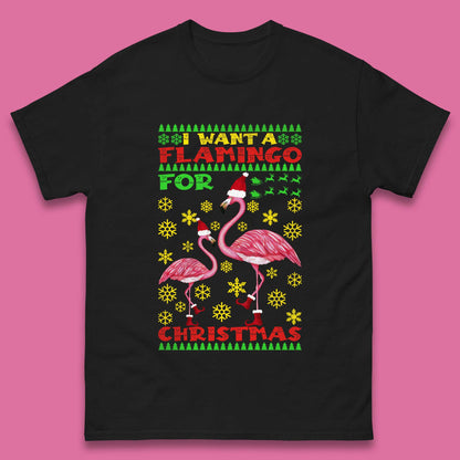 flamingo christmas t shirt