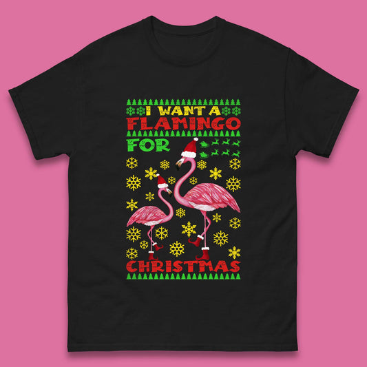 flamingo christmas t shirt