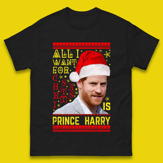 Prince Harry Christmas Mens T-Shirt