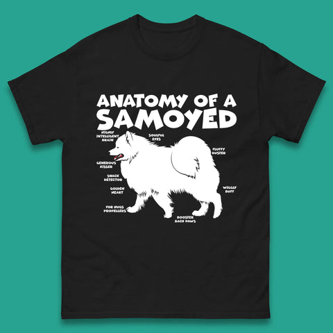 Anatomy Of A Samoyed Funny Dog Body Dog Lover Samoyed Dog Humorous Anatomy Mens Tee Top