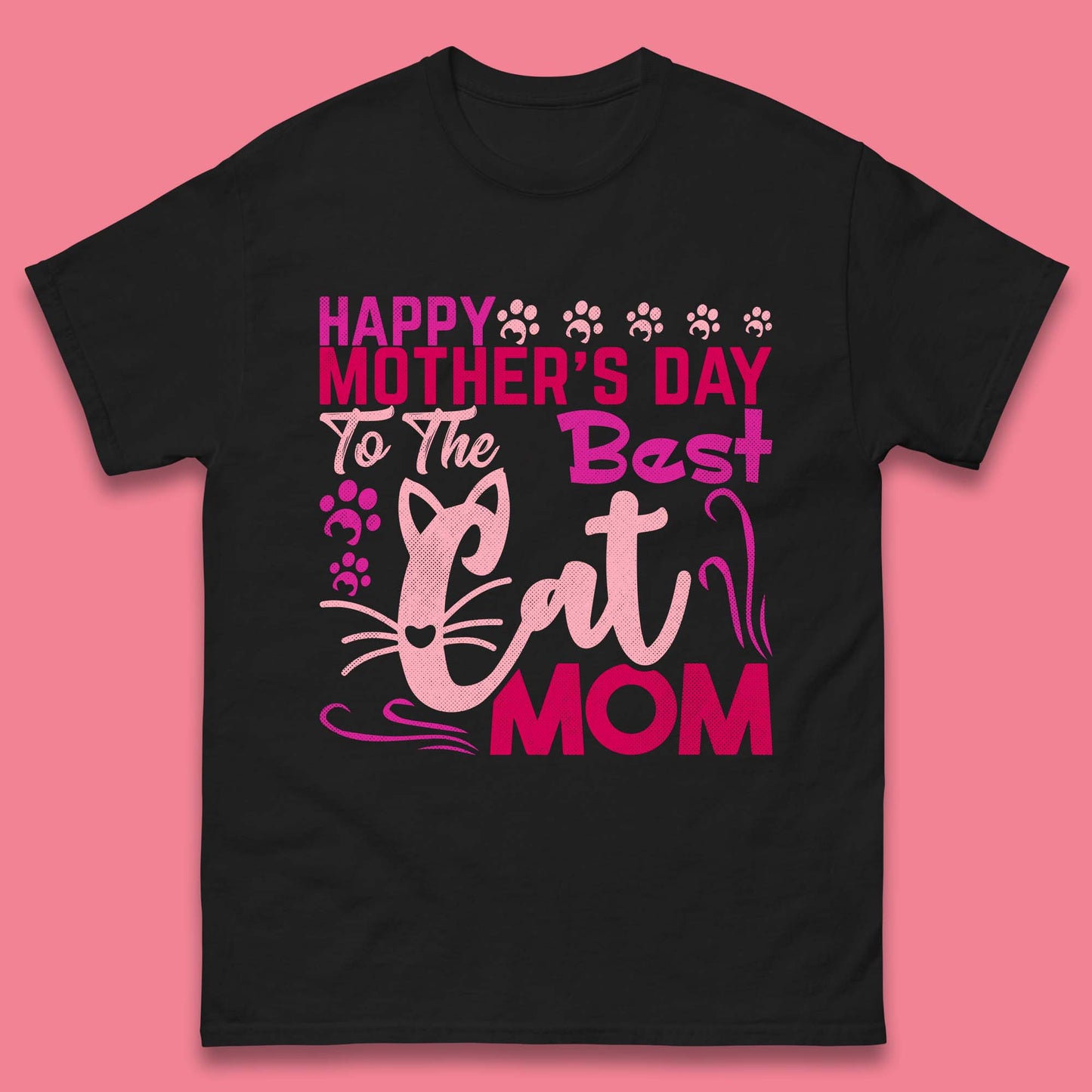 Happy Mother's Day To The Best Cat Mom Mens T-Shirt