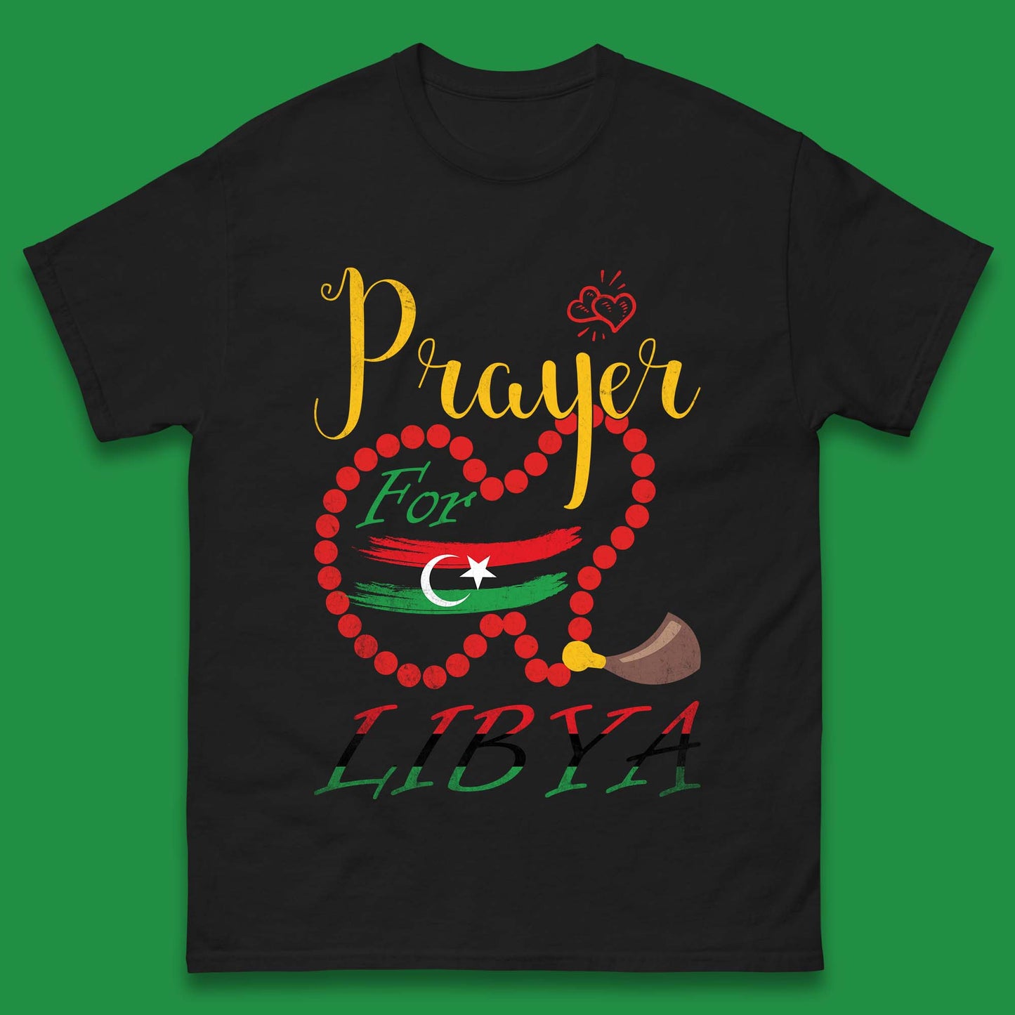 Prayer For Libya Help Libya Flood Solidarity Stand With Libya Mens Tee Top