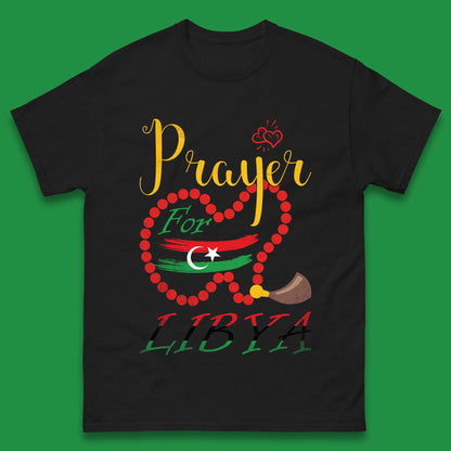 Prayer For Libya Help Libya Flood Solidarity Stand With Libya Mens Tee Top