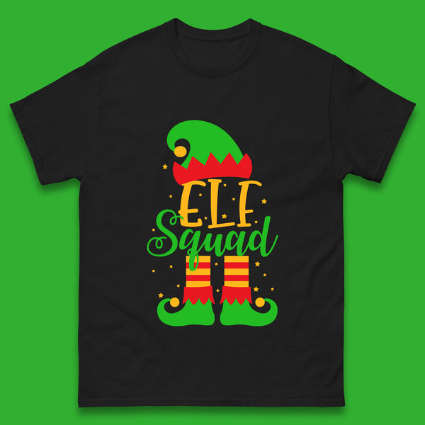 Elf Squad Merry Christmas Elf Crew Xmas Holiday Festive Mens Tee Top