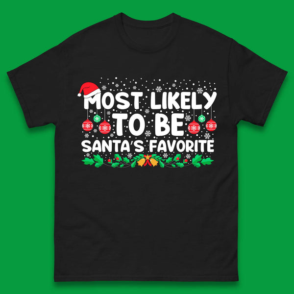 Santa's Favorite Christmas Mens T-Shirt