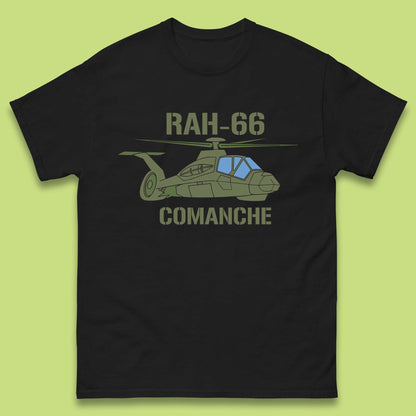 Boeing–Sikorsky RAH-66 Comanche US Army Gunship Attack Helicopter Mens Tee Top