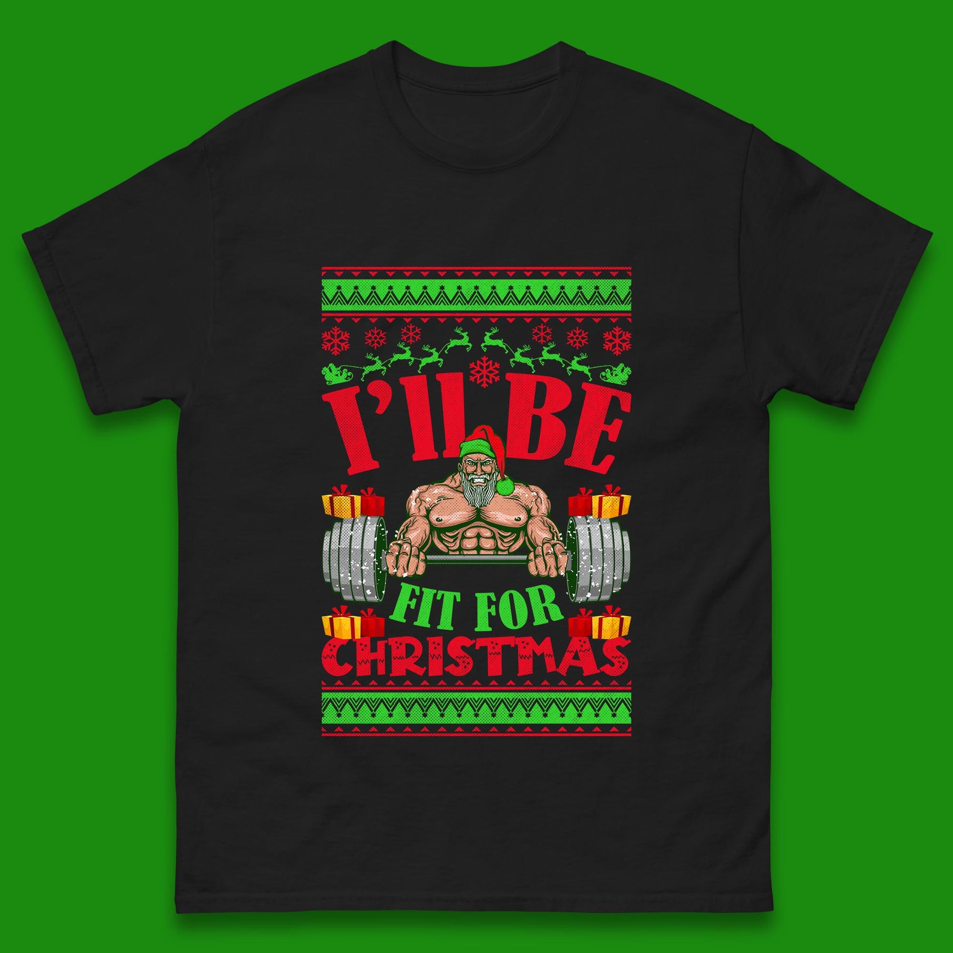 christmas gym t shirt