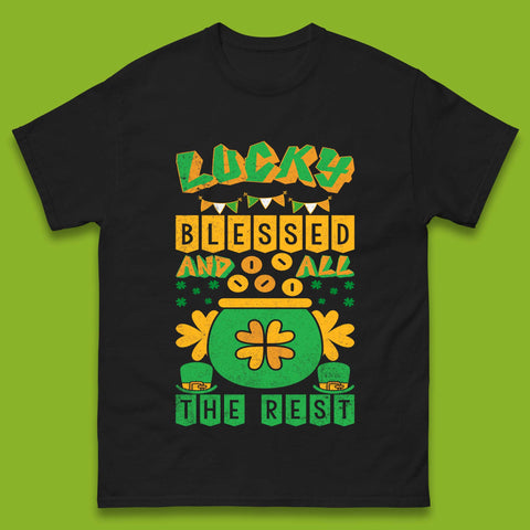 Lucky Blessed and All the Rest Mens T-Shirt