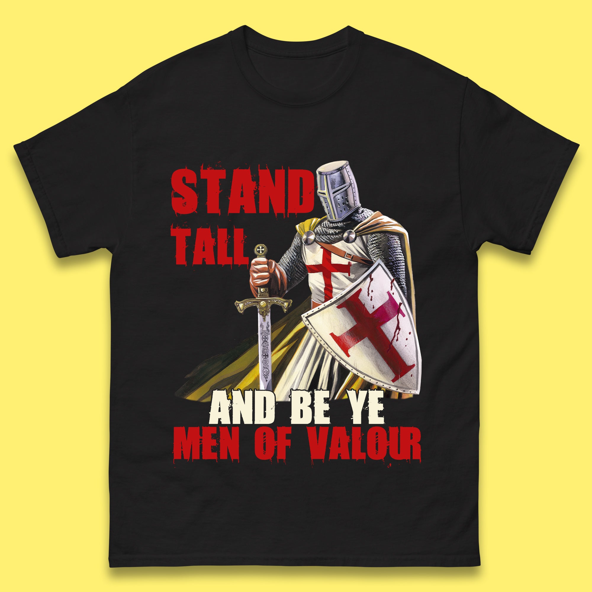 St George Day England Warrior Mens T-Shirt