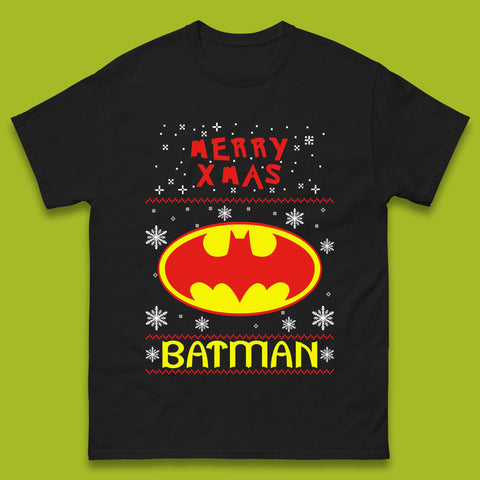 Merry Xmas Batman Mens T-Shirt