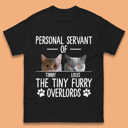 Personalised Servant Of The Tiny Furry Overlords Mens T-Shirt