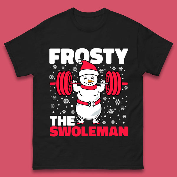 Frosty The Swoleman Christmas Mens T-Shirt
