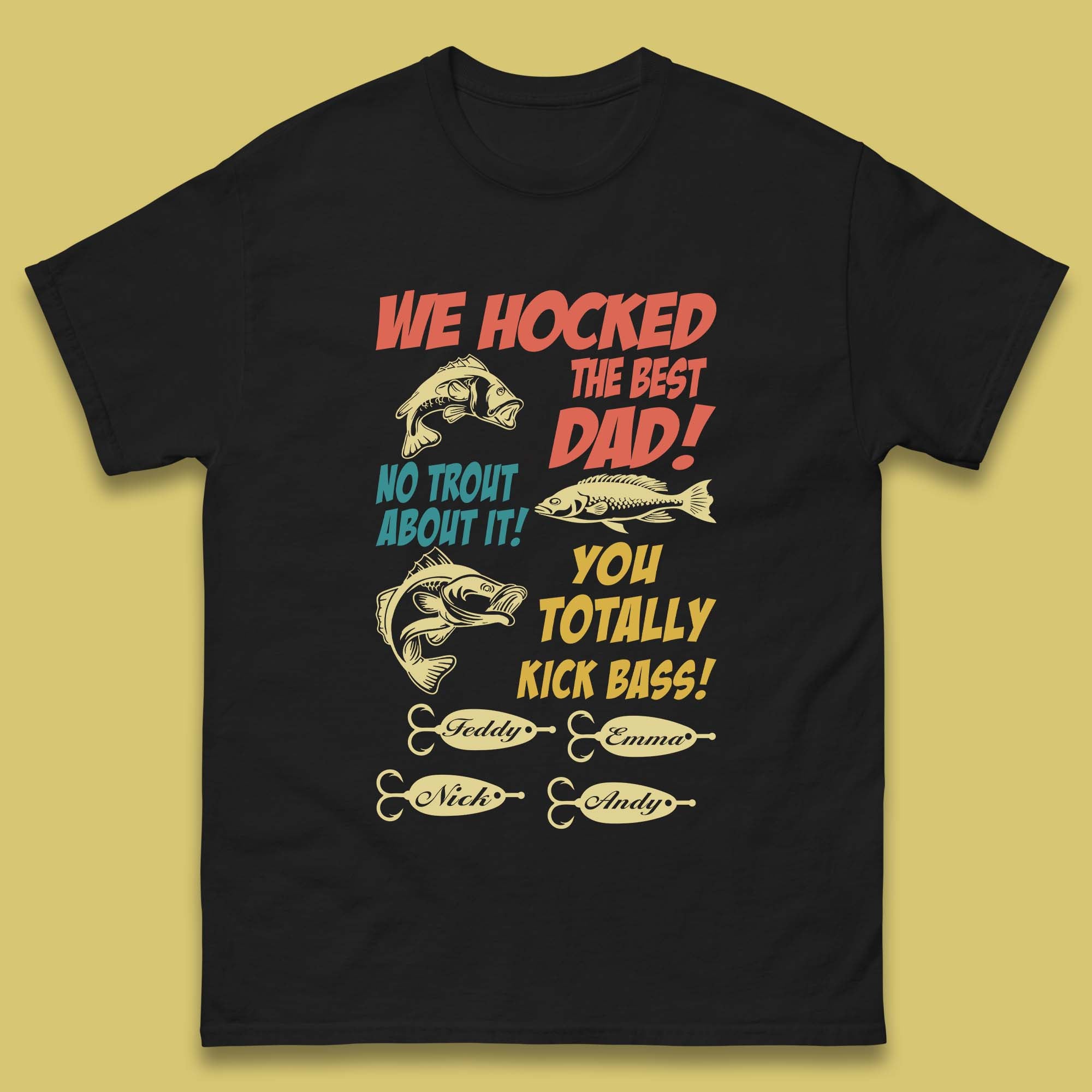 Personalised We Hocked The Best Dad Mens T-Shirt