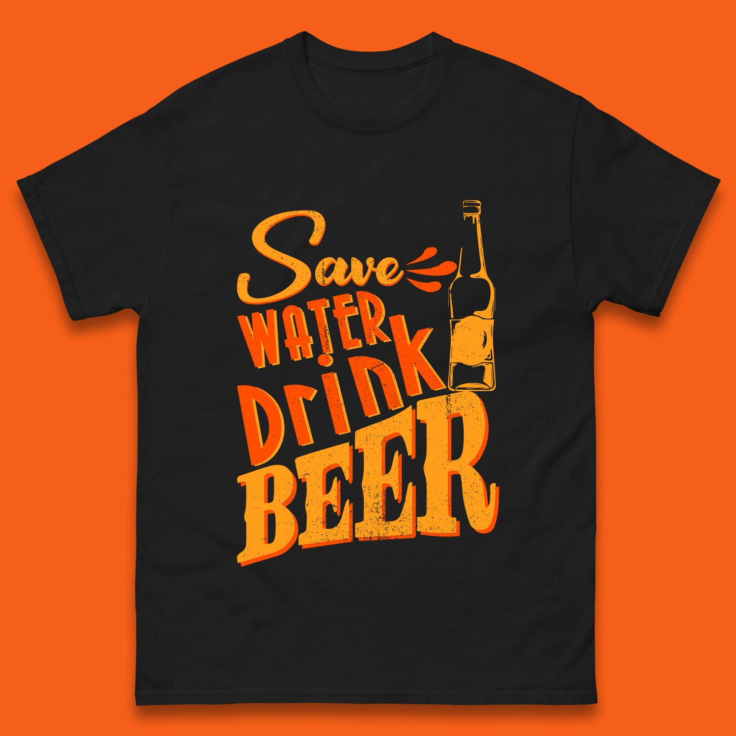 Save Water Drink Beer Halloween Horror Scary Beer Drinking Party Mens Tee Top