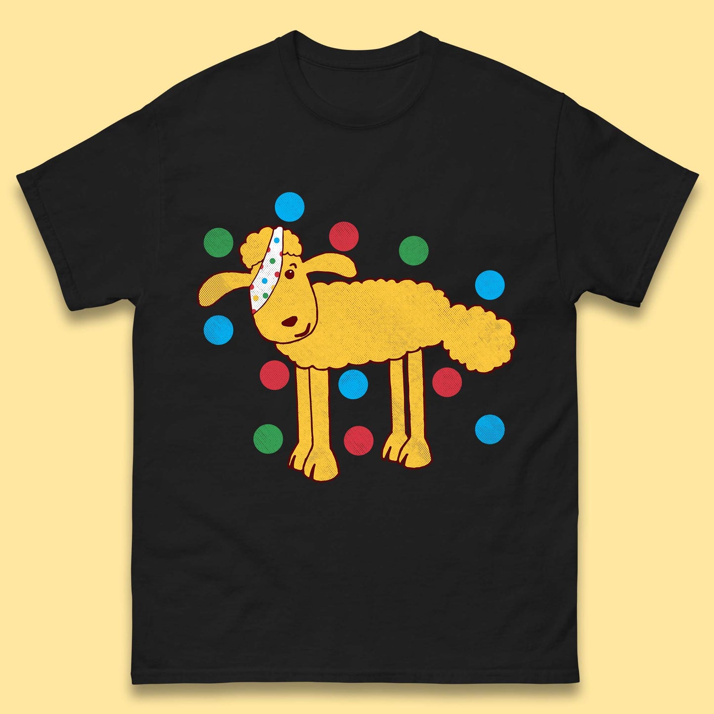 Spotty Pudsey Sheep Children In Need Dotty Spot Charity Raising Pudsey Sheep Mens Tee Top