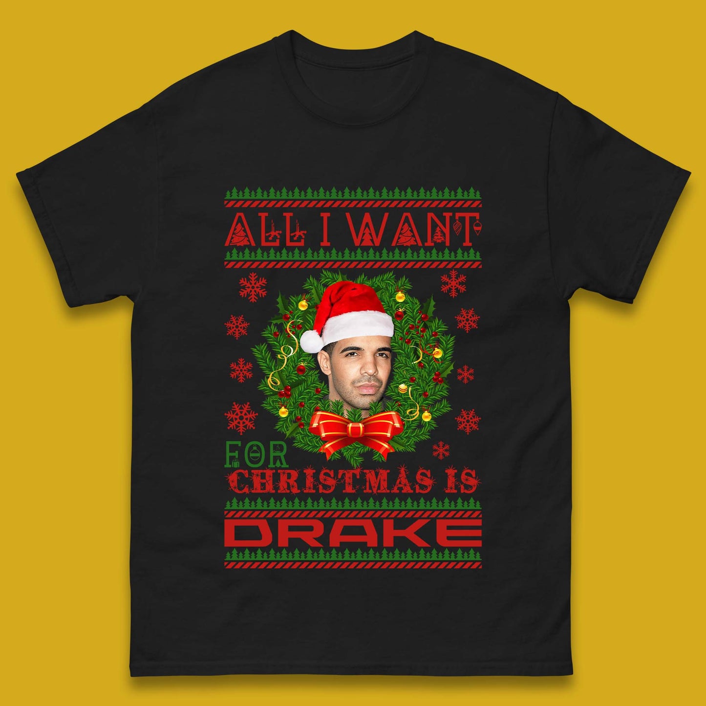 Drake Christmas Mens T-Shirt