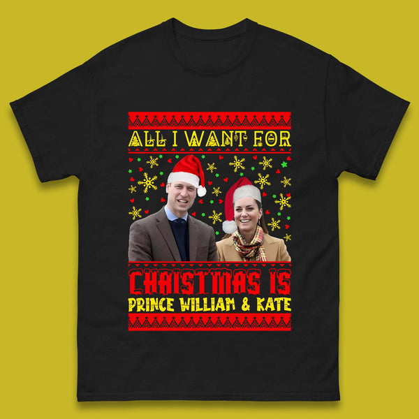 Prince William & Kate Christmas Mens T-Shirt
