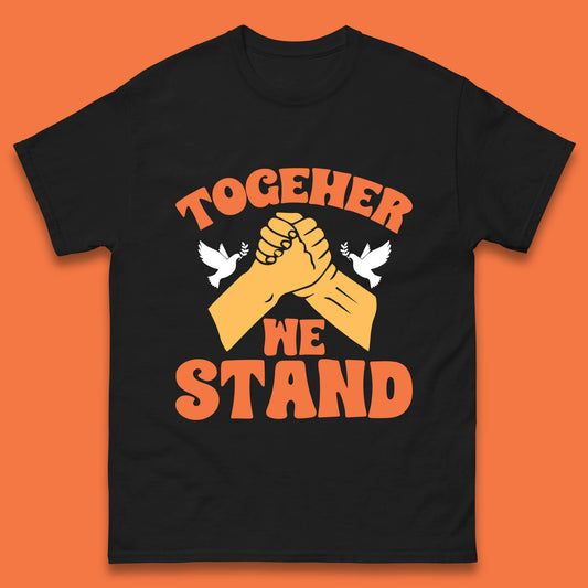 Together We Stand Handshake All Lives Matter Equality Social Justice Mens Tee Top