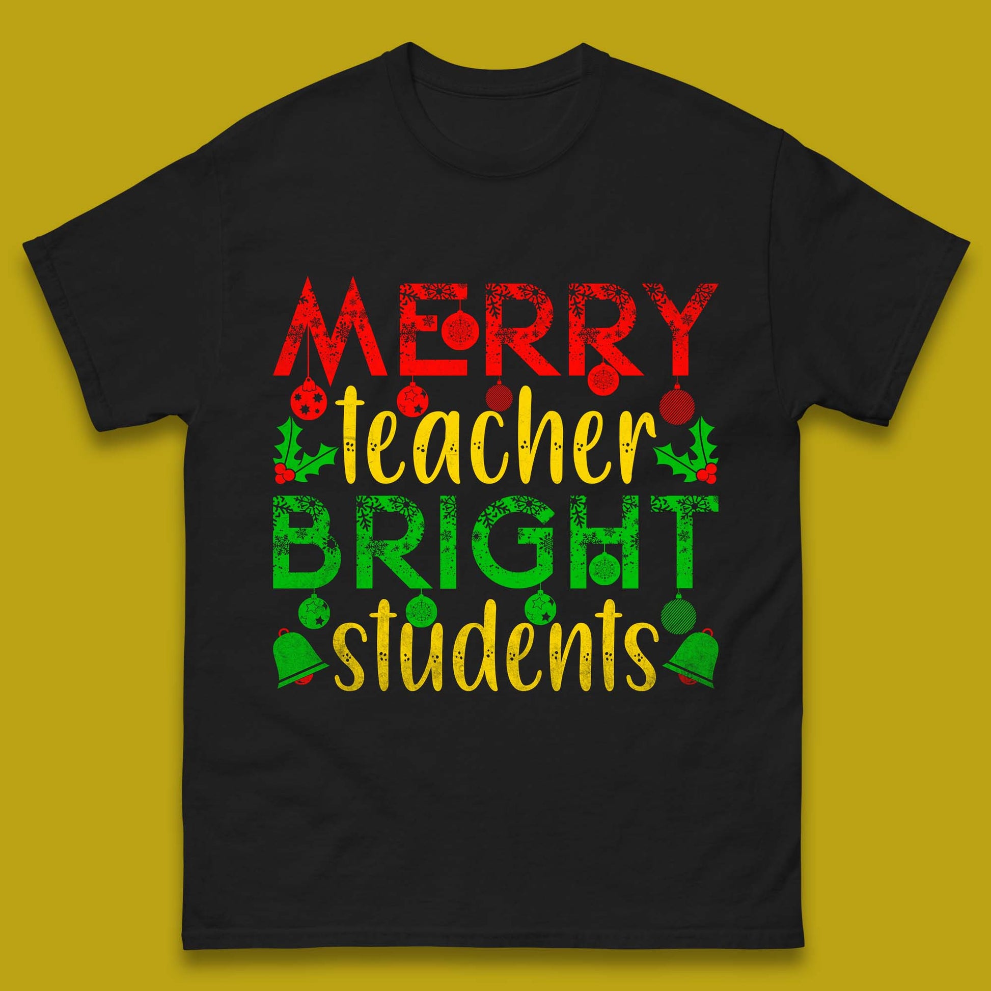merry teacher bright students christmas t shirt