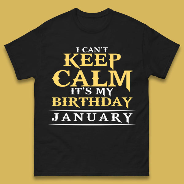 January Birth Party Mens T-Shirt