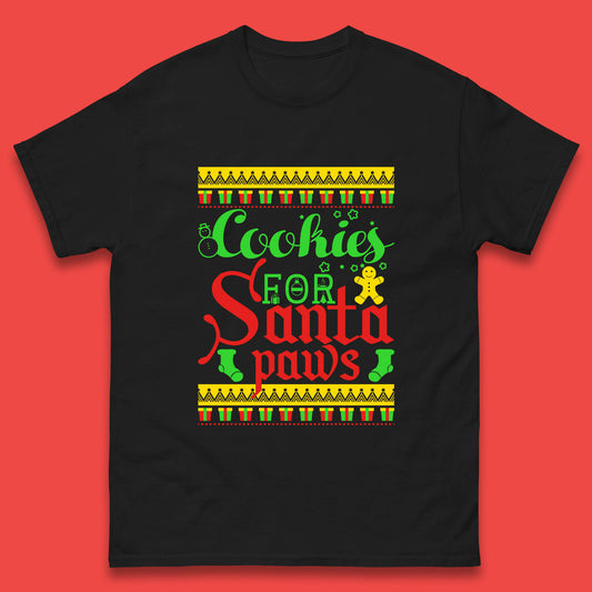 christmas cookies for santa paws t shirt