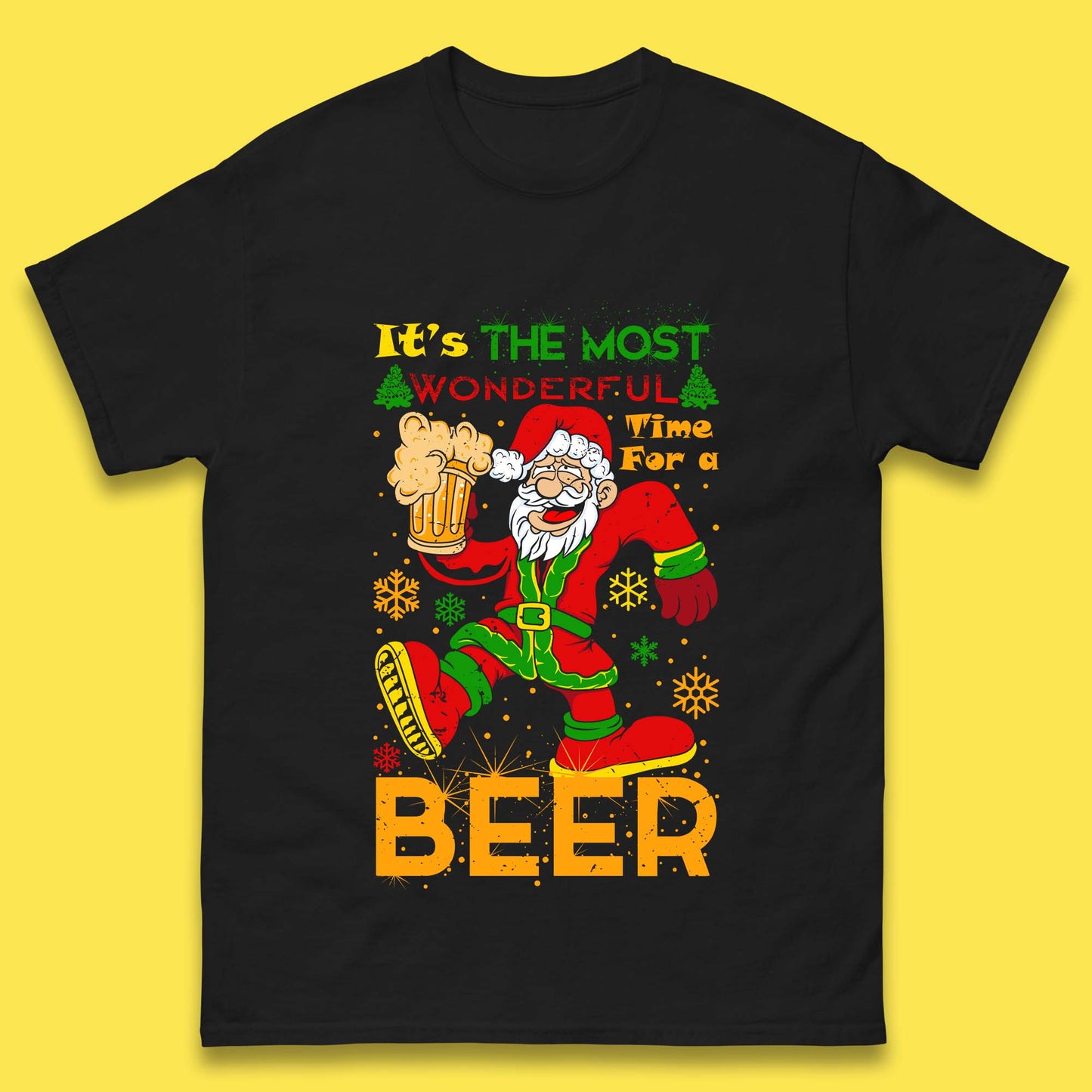 santa drink beer t shirt