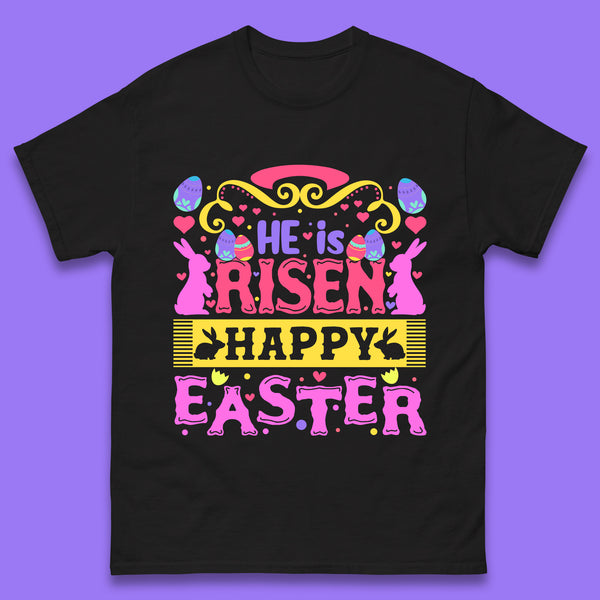 He Is Risen Happy Easter Mens T-Shirt