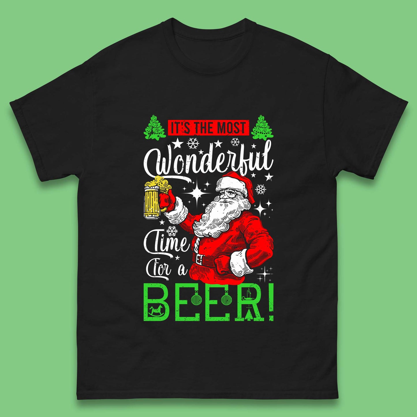 christmas santa bear t shirt