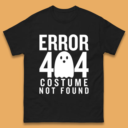 Error 404 Costume Not Found Halloween This Is My Halloween Costume Error 404 Mens Tee Top