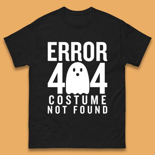 Error 404 Costume Not Found Halloween This Is My Halloween Costume Error 404 Mens Tee Top