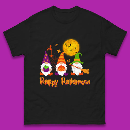 Happy Halloween Gnomies Spooky Witch Gnomes Scary Gnome Lover Mens Tee Top