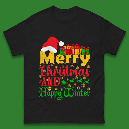 merry christmas and happy winter t shirt