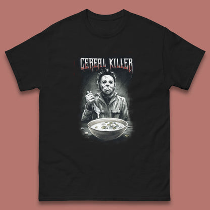 Michael Myers Cereal Killer Halloween Serial Killer Horror Movie Character Mens Tee Top