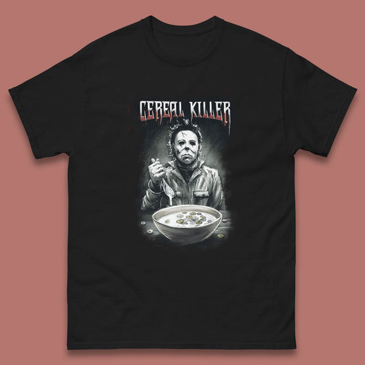 Michael Myers Cereal Killer Halloween Serial Killer Horror Movie Character Mens Tee Top