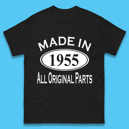 Made In 1955 All Original Parts Vintage Retro 68th Birthday Funny 68 Years Old Birthday Gift Mens Tee Top