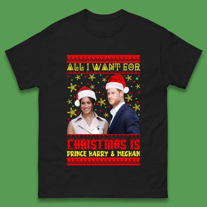 Prince Harry & Meghan Christmas Mens T-Shirt