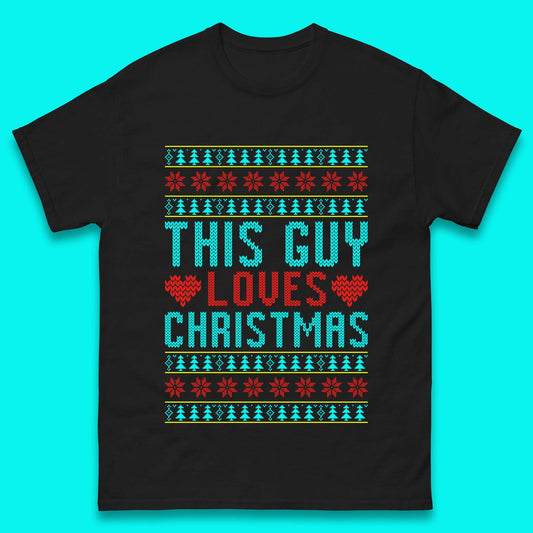 This Guy Loves Christmas Mens T-Shirt