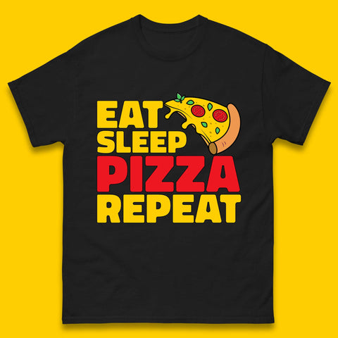 Eat Sleep Pizza Repeat Mens T-Shirt