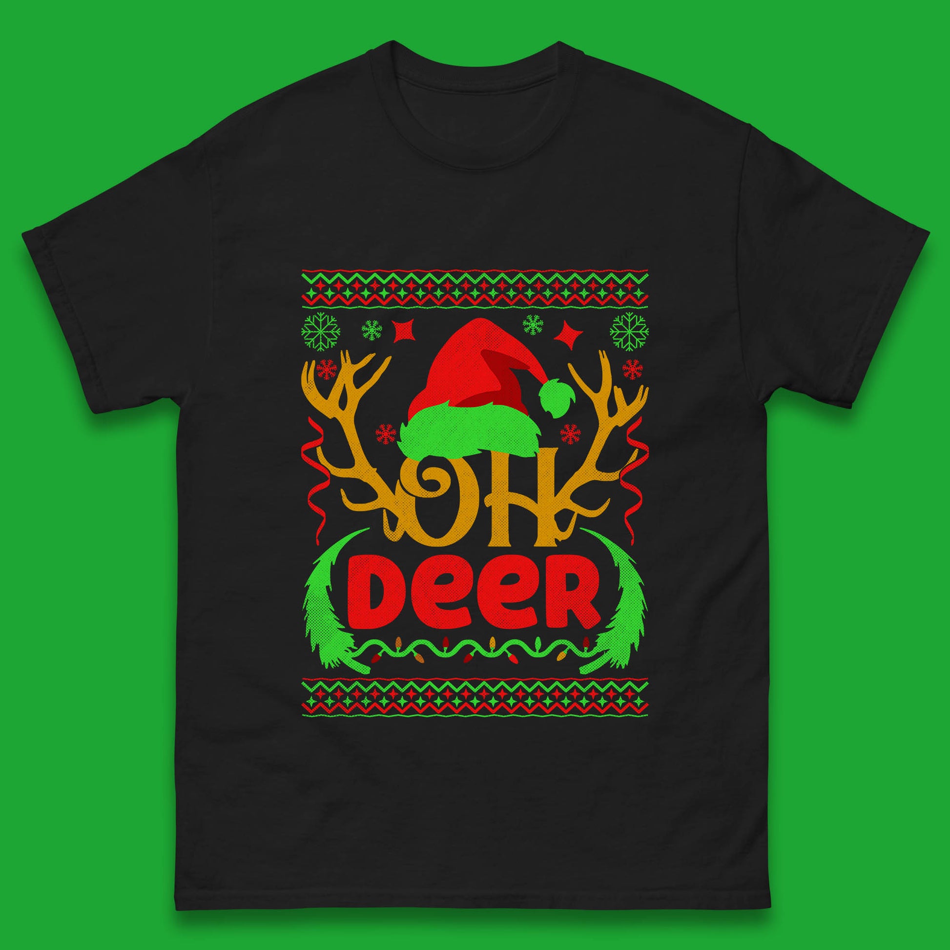 deer antlers christmas t shirt