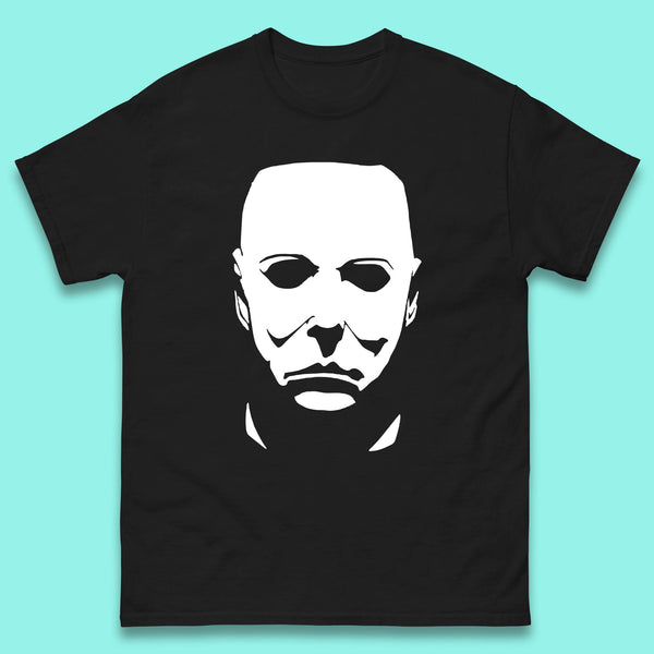 Michael Myers Face Mask Halloween Michael Myers Horror Movie Character Mens Tee Top