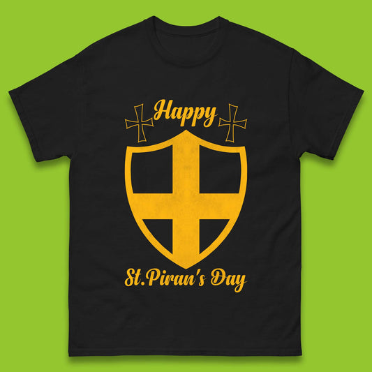 Happy St. Piran's Day Mens T-Shirt
