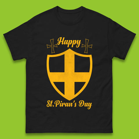 Happy St. Piran's Day Mens T-Shirt