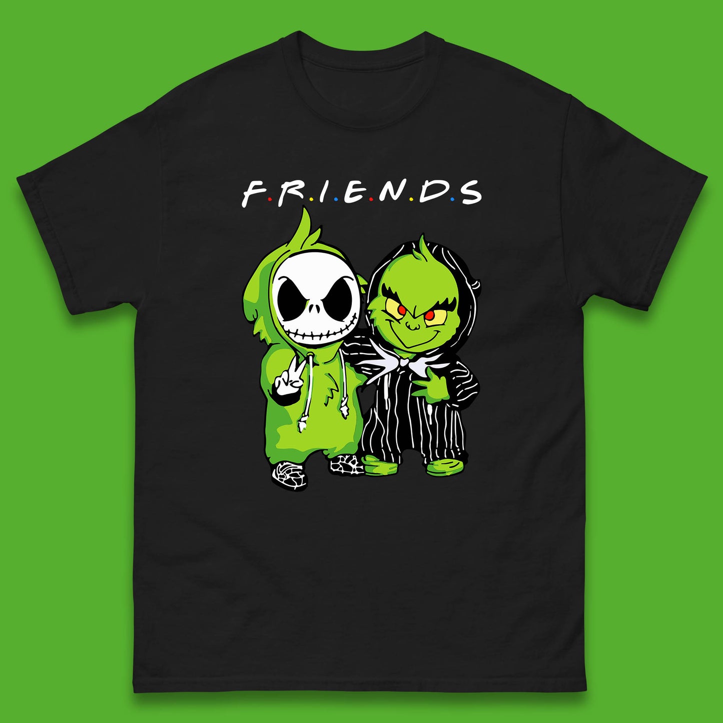 grinch and jack skellington t shirt