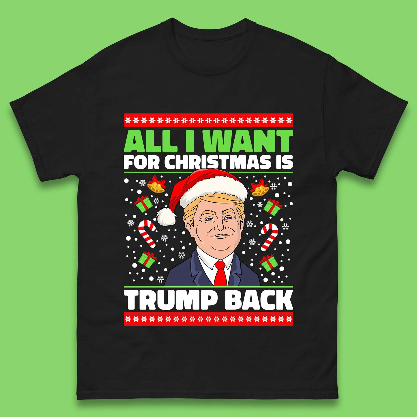 Trump Back Christmas Mens T-Shirt